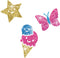 SES - Fashion glitter tattoos - zelf tatoeages maken - met 3 kleuren biologisch afbreekbare glitters - Kinder Tattoos - Tijdelijke tattoos