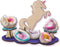 SES - Galaxy - Geodes unicorn - echte geodes - inclusief verf en penseel - met eenhoorn display van hout - knutselen meisjes
