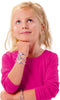 SES - Galaxy - Glow in the dark armbandjes maken meisjes- elastieken armbanden - bedelsieraden met glow in the dark kralen - knutselen meisjes