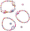 SES - Galaxy - Glow in the dark armbandjes maken meisjes- elastieken armbanden - bedelsieraden met glow in the dark kralen - knutselen meisjes