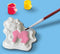 SES - Gieten en schilderen - Baby unicorns - eenhoorn - sneldrogend gips - gedetailleerde gietmal - 6 kleuren verf met penseel - knutselen meisjes - Unicorn Knutselen