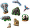 SES - Gieten en schilderen - Dieren - Gips Gieten - Maak een Giraffe, Gorilla, Panda en meer - sneldrogend - met vormpjes, gips, verf en penseel - knutselen jongens - knutselen voor kinderen - knutselen meisjes