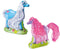 SES - Gieten en schilderen - Paard met manen - sneldrogend - met gietmal, houder, gips, verf, penseel en glitterlijm - knutselen meisjes