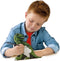 SES - Gieten en schilderen - T-Rex met skelet - dino - glow in the dark - sneldrogend - met gietmal, gips, verf, penseel, kam en lijm