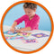 SES - Giga edelstenen diamond painting - extra grote zelfklevende diamanten in verschillende vormen en kleuren - inclusief geïllustreerde kaarten
