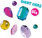 SES - Giga edelstenen diamond painting - extra grote zelfklevende diamanten in verschillende vormen en kleuren - inclusief geïllustreerde kaarten
