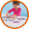 SES - Giga edelstenen diamond painting - extra grote zelfklevende diamanten in verschillende vormen en kleuren - inclusief geïllustreerde kaarten