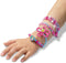 SES - Glitter armbanden - armbandjes maken meisjes - inclusief bedels, kralen, draad en stickers - knutselen meisjes - knutselpakket