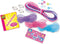 SES - Glitter armbanden - armbandjes maken meisjes - inclusief bedels, kralen, draad en stickers - knutselen meisjes - knutselpakket