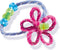SES - Glitter armbanden - armbandjes maken meisjes - inclusief bedels, kralen, draad en stickers - knutselen meisjes - knutselpakket