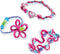 SES - Glitter armbanden - armbandjes maken meisjes - inclusief bedels, kralen, draad en stickers - knutselen meisjes - knutselpakket