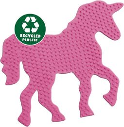 SES Green Beedz - Legbord unicorn - strijkkralen grondplaat - eenhoorn - gemaakt van gerecycled kunststof