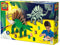 SES - Houten dino - glow in the dark - geen lijm nodig - inclusief verf, penseel, sponsje en glow in the dark stickers - knutselen jongens - Dinosaurus Speelgoed