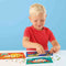 SES - Ik leer dino's mozaïeken - 4 grote dino kaarten met metallic mozaïek stickers - stimuleert motoriek - Dinosaurus