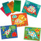 SES - Ik leer dino's mozaïeken - 4 grote dino kaarten met metallic mozaïek stickers - stimuleert motoriek - Dinosaurus