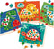 SES - Ik leer dino's mozaïeken - 4 grote dino kaarten met metallic mozaïek stickers - stimuleert motoriek - Dinosaurus