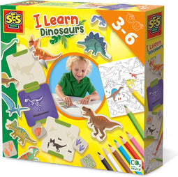 SES - Ik leer - dinosaurus - knutselen en puzzelen - leren over 12 dino's - inclusief kleurpotloden, kleurplaat en stickers - Dinosaurus Speelgoed