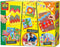 SES - Ik leer knippen, mozaïeken en prikken - 3-in-1 - knip set met veilige schaar, prik set en mozaïek set - knutselpakket - speelgoed 3 jaar
