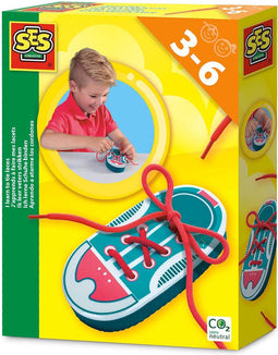 SES - Ik leer veters strikken - schoen van foam met veters