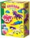 SES - Klei - Unicorns neon glitter - Unicorn Speelgoed - goed uitwasbaar - glutenvrij - helderen kleuren - hersluitbare potjes - incl. klei spuit en houten klei vormpjes
