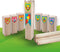 SES - Kubb Jr. - Kubb junior - vrolijke, houten onderdelen - in handige bewaartas