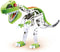 SES - Metaal constructieset Dino - met 3 kleuren foam onderdelen - inclusief boutjes, moertjes, moersleutel en schroevendraaier - knutselen jongens - Dinosaurus Speelgoed