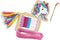SES - Mini weeframen - van echt hout - inclusief 6 kleuren borduurgaren, borduurnaald en glitter stickers - knutselen meisjes