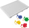 SES - Mozaïekbord - Montessori - compact - met 100 gekleurde pinnen in 4 kleuren - herbruikbaar