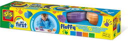 SES - My First - Fluffy vingerverf - luchtig - 4 kleuren - geen geknoei - makkelijk uitwasbaar - sensorisch speelgoed