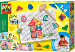 SES - My First - Hamertje Tik - fantasie - Montessori Speelgoed - set met stickers - inclusief hamer