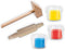 SES - My First - Klei met tools - 3 kleuren - met hamertje en deegroller - hypoallergeen - makkelijk uitwasbaar
