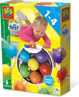 SES - My First - Krijt kralen - gemakkelijke grip - kleurt niet op de huid