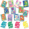 SES - My First - Sticker mozaïeken - 12 dieren mozaïek kaarten met 72 stickers - vormen en kleuren herkennen