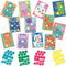 SES - My First - Sticker mozaïeken - 12 dieren mozaïek kaarten met 72 stickers - vormen en kleuren herkennen