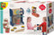 SES - Petits Pretenders - Koffie speelset - houten Montessori koffie apparaat - inclusief bekers, roerstaafjes en 3 supermarkt producten