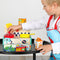 SES - Petits Pretenders - Mega keuken set - houten keuken en schort - inclusief pannen, gerechten en supermarkt producten