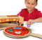SES - Petits Pretenders - Pizza oven speelset - Montessori - houten oven met pizza en ingrediënten