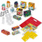 SES - Petits Pretenders - Supermarkt boodschappen - Montessori - 30 producten - met boodschappentas en speelgeld