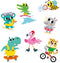 SES - Raamstickers - 38 herbruikbare raamstickers - vakantie thema