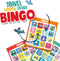 SES - Reisspel - Raamsticker bingo - herbruikbaar - verschillende bingo kaarten - fijne afleiding tijdens een reis - reisspelletje voor kinderen