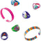 SES - Ringen en armbanden versieren - 6 ringen en 2 armbanden - armbandjes maken meisjes - met verf en penseel - knutselen meisjes