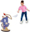 SES - Ringwerpen - 5 houten ringwerp dierenfiguren met 4 stevige touwringen - buiten spelen