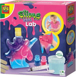 SES - Slime kleuren lab - Slijm Maken - Unicorn - meng je eigen kleuren slijm - goed uitwasbaar - STEM-set - Unicorn knutselen