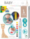 SES - Sophie la Girafe - Babymarkers - stiften - veilige dop - makkelijk uitwasbaar - Stiften vanaf 1 jaar