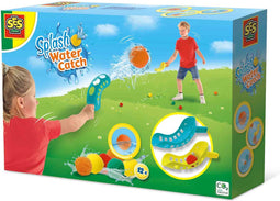 SES - Splash water vangbal - 2 werp- en vang tools met 12 splash waterballen - droog en nat te gebruiken - spel bij warm weer met water