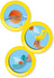 SES - Splash water vangbal - 2 werp- en vang tools met 12 splash waterballen - droog en nat te gebruiken - spel bij warm weer met water