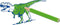 SES - Stempelset dino - 11 Dinosaurus stempels van foam - met stempelkussen, kleurpotloden en tekenpapier - knutselen jongens - Dinosaurus Speelgoed