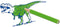 SES - Stempelset dino - 11 Dinosaurus stempels van foam - met stempelkussen, kleurpotloden en tekenpapier - knutselen jongens - Dinosaurus Speelgoed