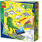 SES - Stempelset dino - 11 Dinosaurus stempels van foam - met stempelkussen, kleurpotloden en tekenpapier - knutselen jongens - Dinosaurus Speelgoed