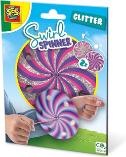 SES - Swirl spinner - Glitter - 2 spinners en neon draad
